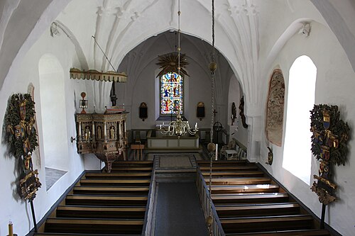 Teda kyrka, interno