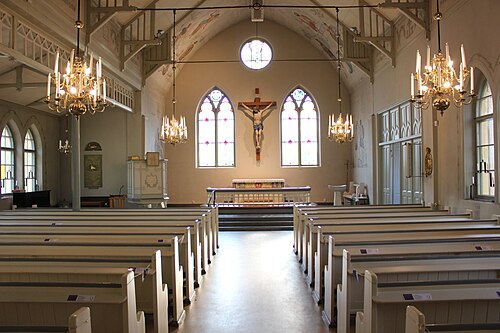 Duvbo kyrka, interno