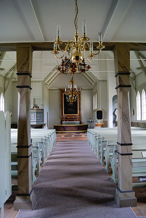 Holmöns kyrka, interno