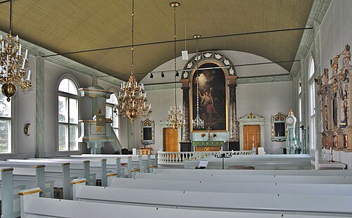Ekeberga kyrka, interno