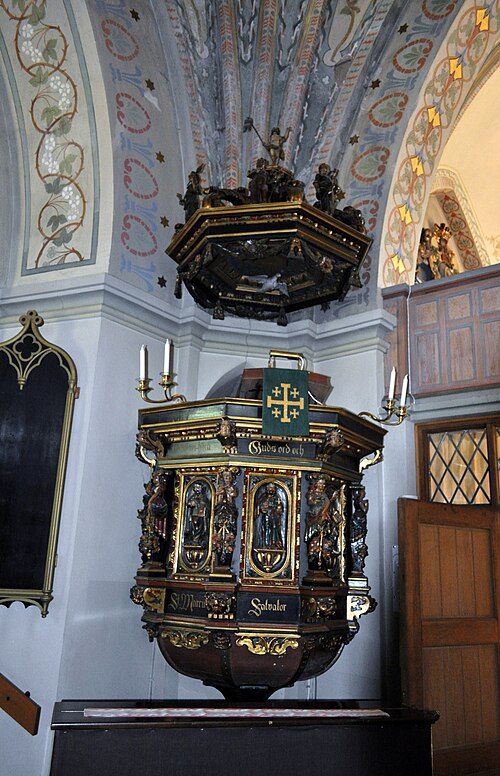 Glemminge kyrka, interno