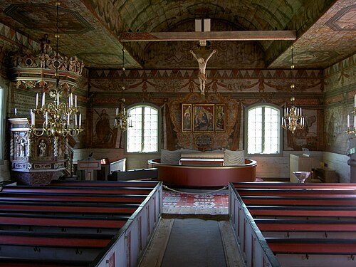Djursdala kyrka, intérieur