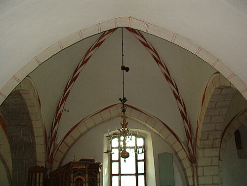 Burlövs gamla kyrka, interno