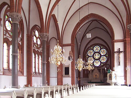 Bunkeflo kyrka, interno