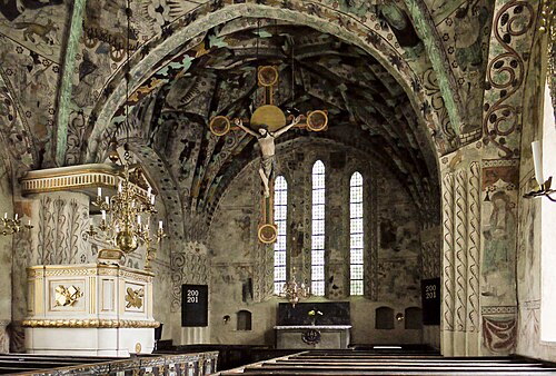 Härkeberga kyrka, interno