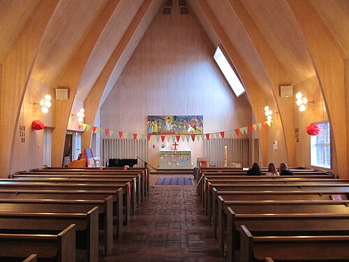 Salabackekyrkan, interno