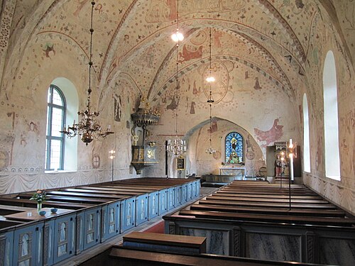 Ärentuna kyrka, intérieur
