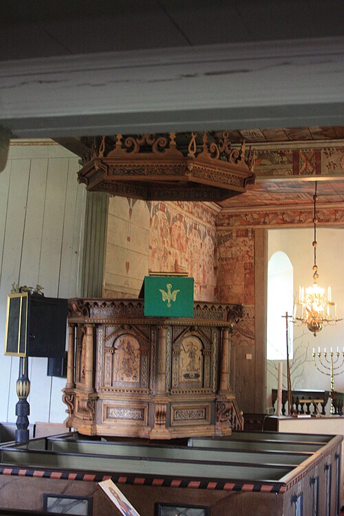 Vireda kyrka, interno