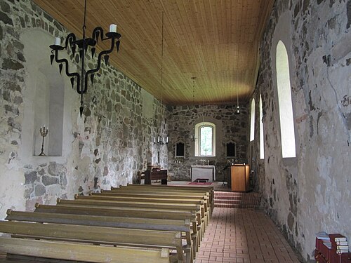 Hägerstads gamla kyrka, interno