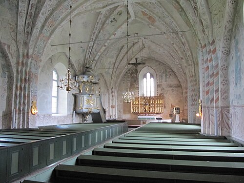 Litslena kyrka, interno