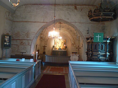 Björkebergs kyrka, interno