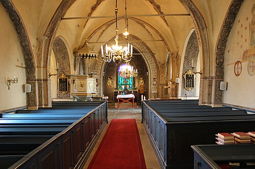 Alsike kyrka, interno
