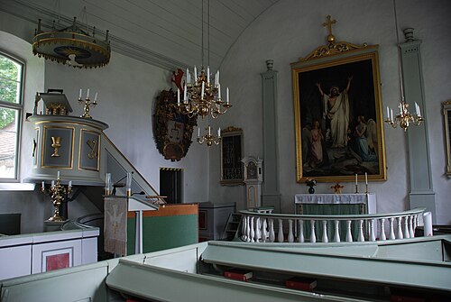 Ormesberga kyrka, interno