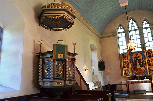 Timmele kyrka, interno