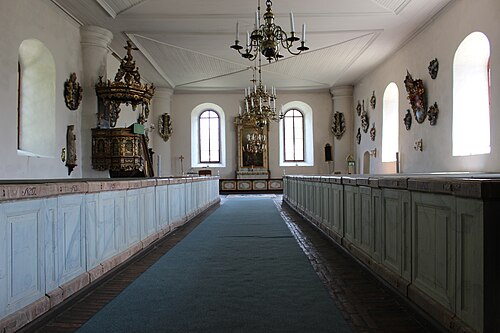 Svinnegarns kyrka, interno