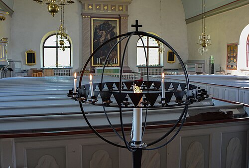 Vissefjärda kyrka, interno