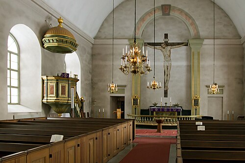 Gunnilbo kyrka, intérieur