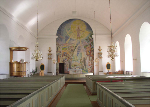 Hassela kyrka, interno