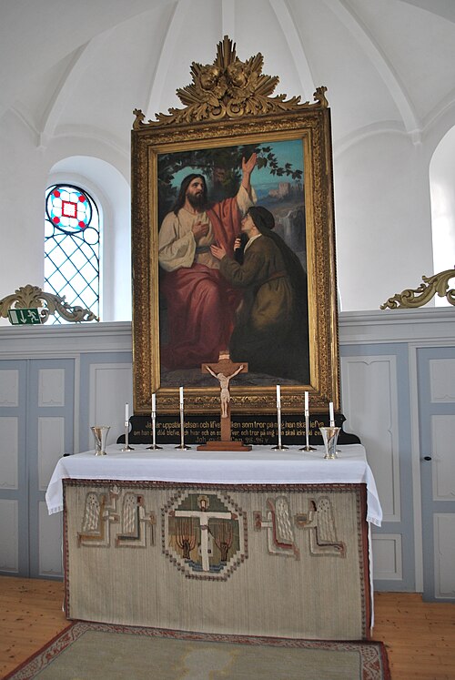 Lilla Isie kyrka, interno