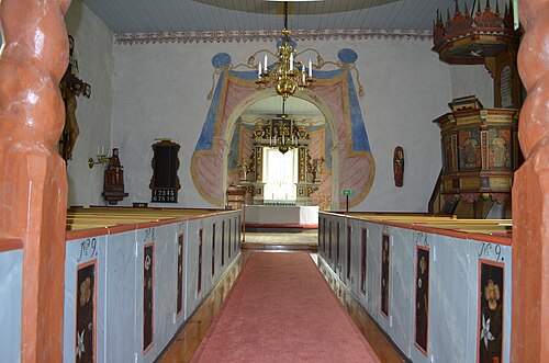 Nöttja kyrka, interno