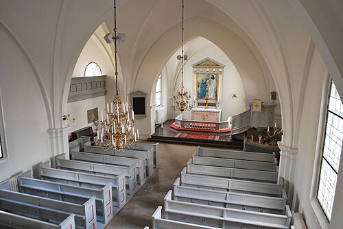 Västra Broby kyrka, interno