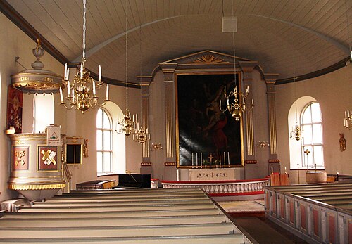 Vrå kyrka, interno