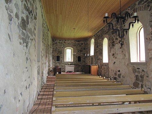Hägerstads gamla kyrka, interno