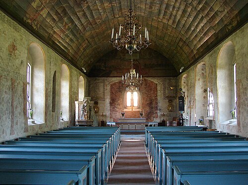 Sankt Laurentii kyrka, interno