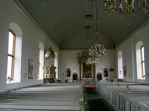 Örkeneds kyrka, interno
