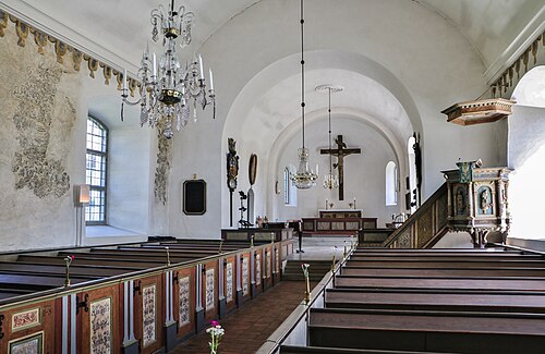 Förkärla kyrka, interno