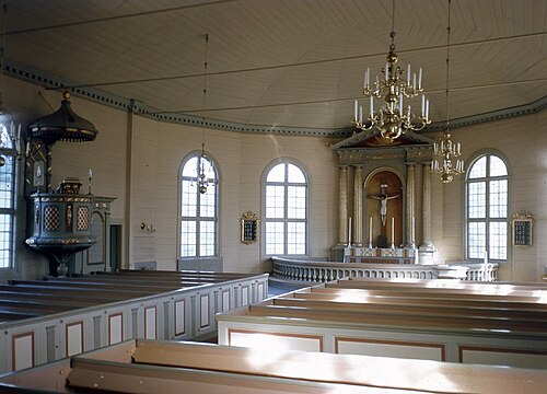 Mjöbäcks kyrka, interno