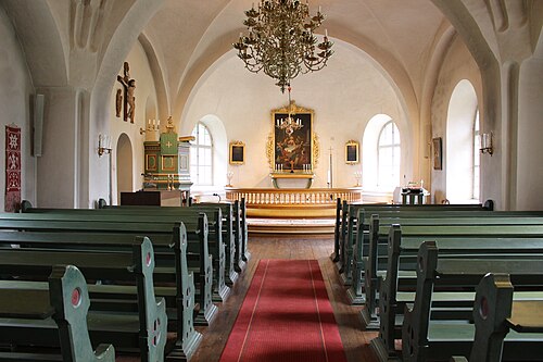 Överenhörna kyrka, intérieur