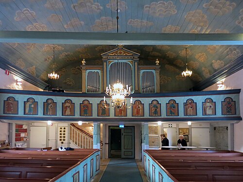 Angereds kyrka, interno