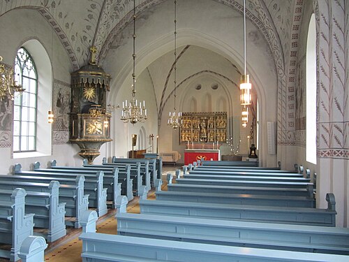 Lena kyrka, interno
