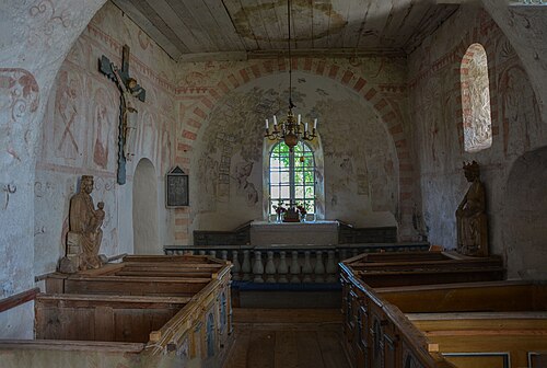Drevs gamla kyrka, interno
