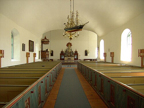 Fårö kyrka, interno