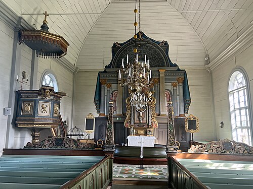 Klövsjö kyrka, intérieur