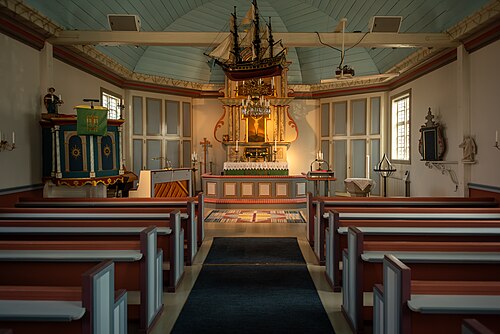 Klädesholmens kyrka, intérieur
