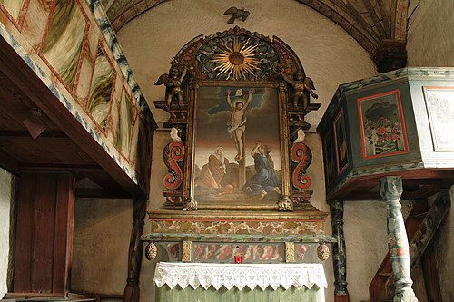 Åre gamla kyrka, interno