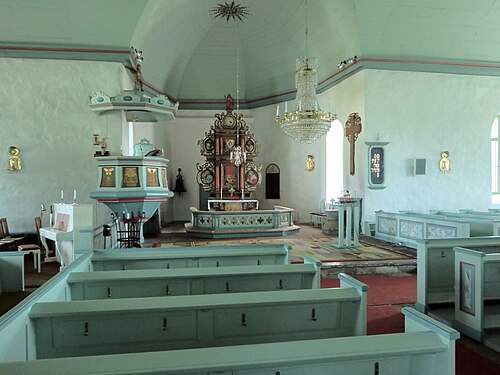 Bolstads kyrka, interno