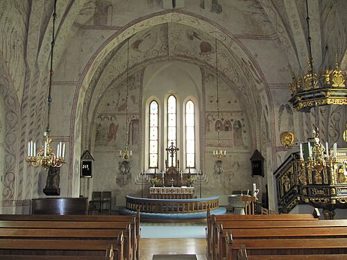 Tuna kyrka, interno