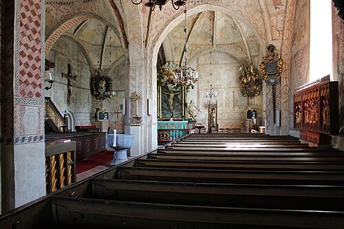Knutby kyrka, interno