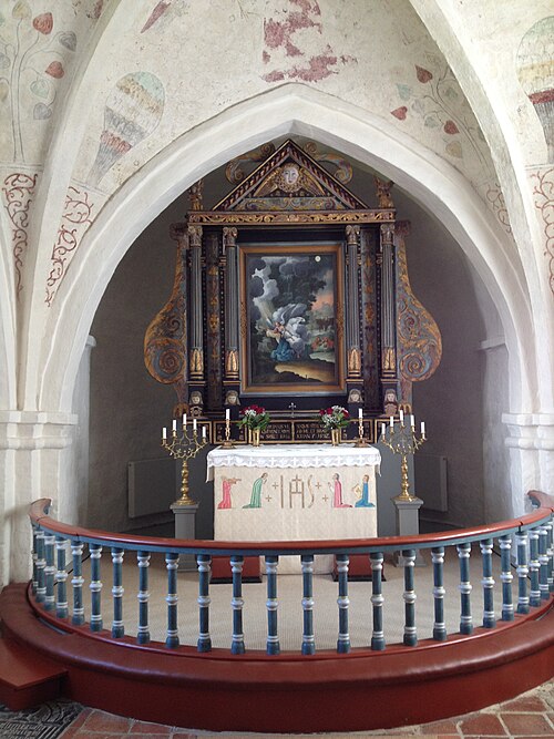Ravlunda kyrka, interno