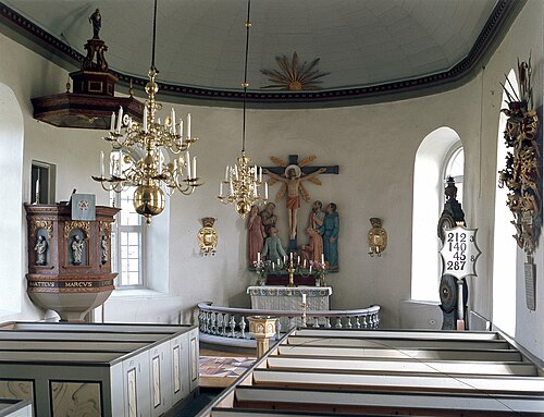 Äspereds kyrka, interno