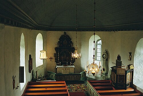 Ödeborgs kyrka, interno