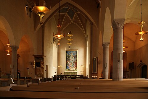 Sandvikens kyrka, interno