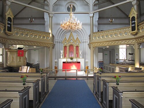Hällaryds kyrka, interno