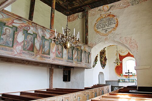 Jäts gamla kyrka, intérieur