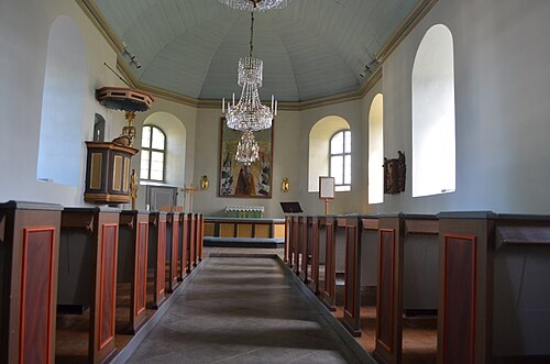 Eks kyrka, intérieur