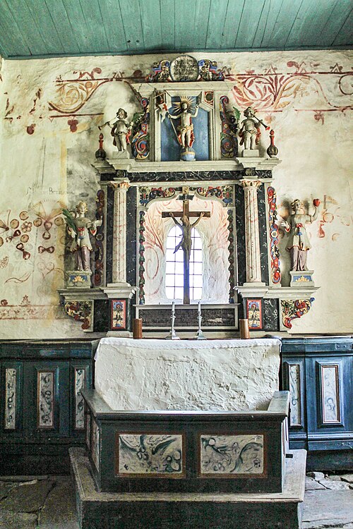 Vederslövs gamla kyrka, interno